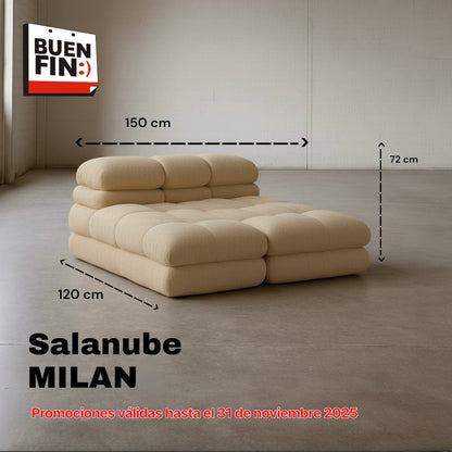 NUBE MILÁN seccional de espuma que se expande