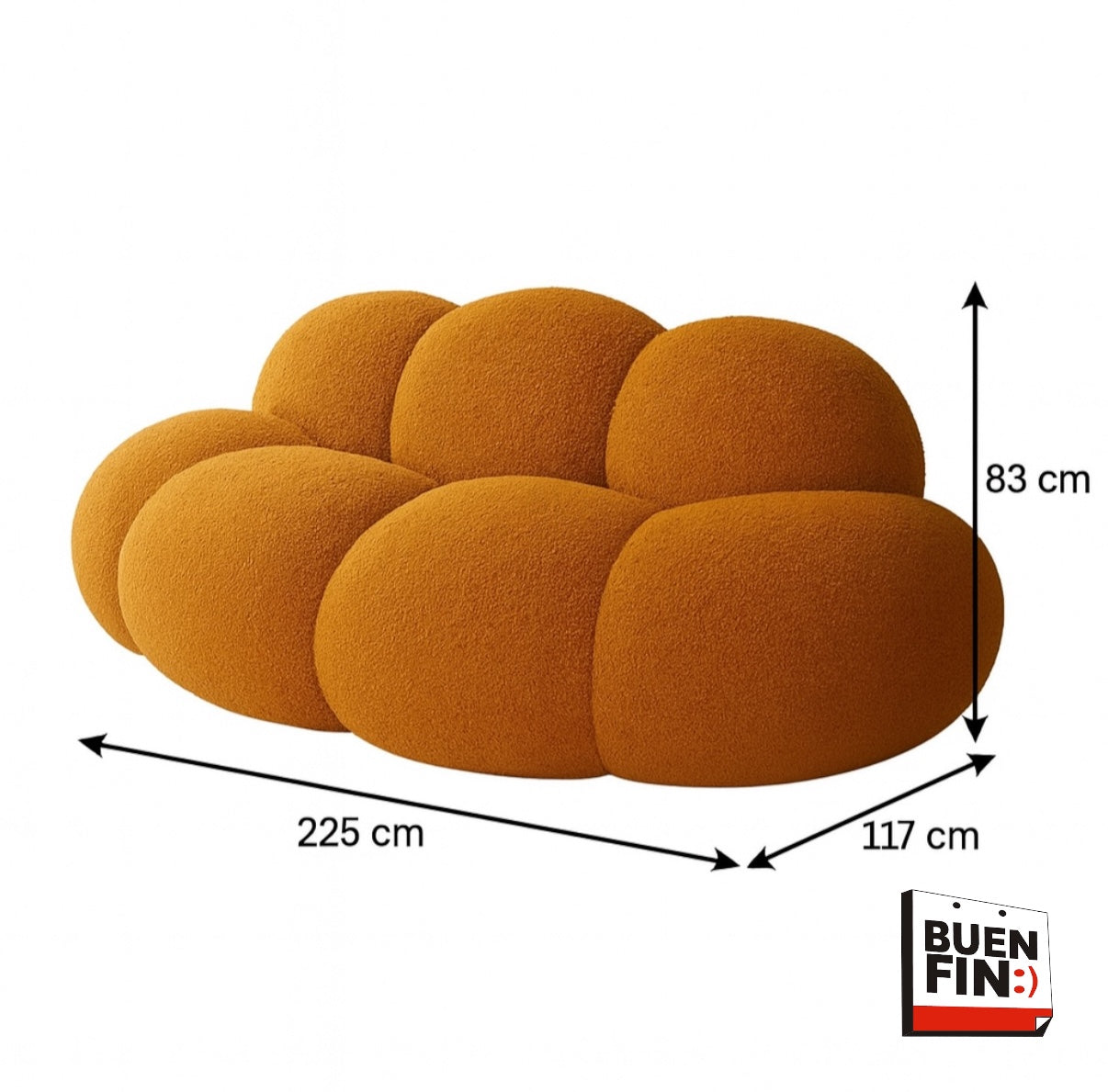 NUBE BERLÍN - Elegante sofá de espuma