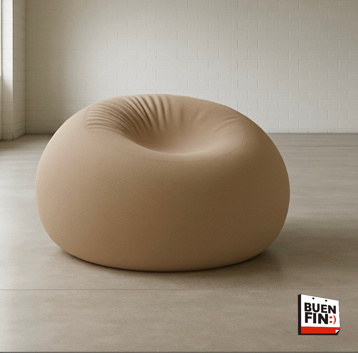 NUBE TOKYO tipo puff que llega en caja y se expande