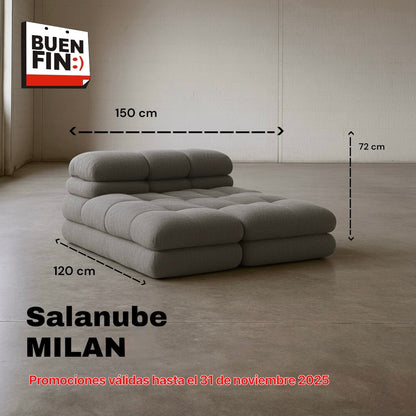 NUBE MILÁN seccional de espuma que se expande