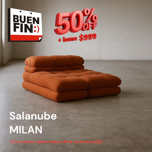 NUBE MILÁN seccional de espuma que se expande