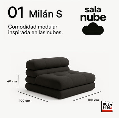 NUBE MILÁN seccional de espuma que se expande