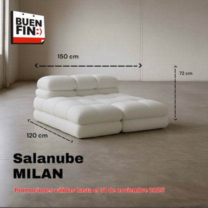 NUBE MILÁN seccional de espuma que se expande